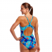 Жіночий купальник Funkita Ladies Diamond Back One Piece Lotsa Leaves (FKS033L72080) розмір 10 блакитний