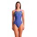 Женский купальник Arena SPIDER WEB SWIMSUIT V BACK (007988-890) синий, размер 44
