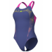 Женский купальник Arena SPIDER WEB SWIMSUIT V BACK (007988-890) синий, размер 44