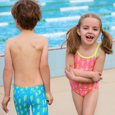 Дитячий купальник для плавання Funkita Toddler Girl's Printed One Piece Stunner (FKS022G72085) на 4 років рожевий