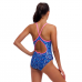 Дитячій купальник Funkita Girl's Diamond Back One Piece Blue Viper (FKS033G72145) розмір 14 синій