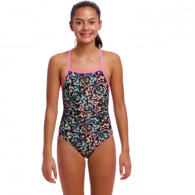 Дитячій купальник Funkita Girl's Strapped In One Piece Copper Cluster (FKS034G72149) розмір 12 рожевий