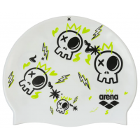 Шапочка для плавання дитяча Arena PRINT JR (94171-244) 6-12 років біла Шапочка для плавання дитяча Arena PRINT JR (94171-244) 6-12 років біла