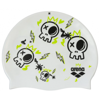 Шапочка для плавання дитяча Arena PRINT JR (94171-244) 6-12 років біла