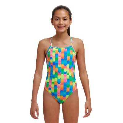 Дитячий спортивний купальник Funkita Girl's Blocked Dotty Tie Me Tight One Piece (FKS036G71801) розмір 12 Жовтий Дитячий спортивний купальник Funkita Girl's Blocked Dotty Tie Me Tight One Piece (FKS036G71801) розмір 12 Жовтий