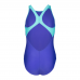 Детский купальник для плавания Arena GRAPHIC SWIMSUIT V BACK (010407-880) размер 10-11 лет синий