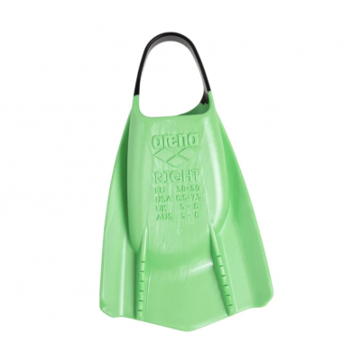 Ласти для плавання короткі із відкритою п'ятою Arena POWERFIN PRO II (006151-130) зелені, розмір 36-37