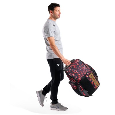 Рюкзак Arena SPIKY III BACKPACK 45 ALLOVER (006272-141) 45L черный с оливками