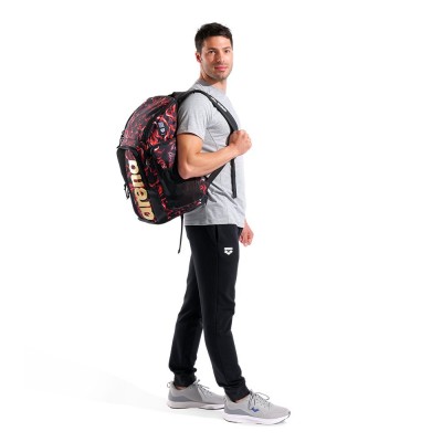 Рюкзак Arena SPIKY III BACKPACK 45 ALLOVER (006272-141) 45L черный с оливками