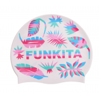 Шапочка для плавания Funkita Lost Leaf Swim Cap (FS997224100) белая
