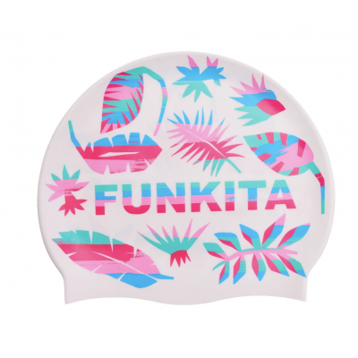 Шапочка для плавання Funkita Lost Leaf Swim Cap (FS997224100) біла