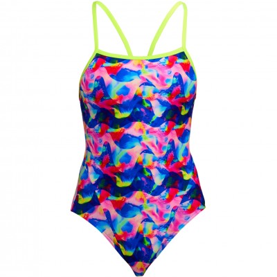 Жіночий купальник Funkita Ladies Single Strap One Piece Wet Wave (FKS030L72221) розмір 8 синій