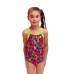 Дитячий купальник для плавання Funkita Toddler Girl's Printed One Piece Swan City (FKS022G72231) на 5 років з лебедями