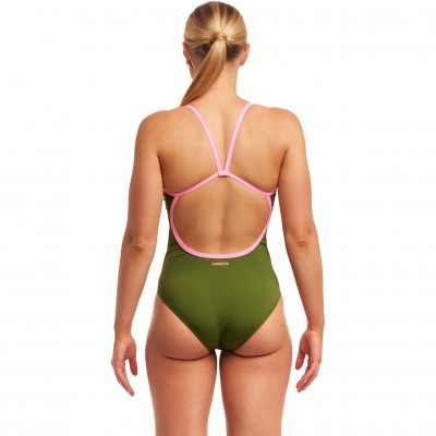 Жіночий купальник Funkita Ladies Single Strap One Piece Glamo Camo (FKS030L02317) розмір 10 хакі