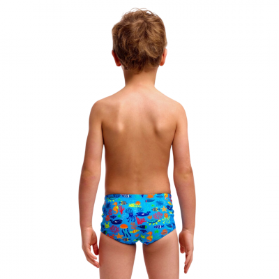 Дитячі плавки Funky Trunks Toddler Boy's Printed Trunks Fish Food (FTS002B72103) розмір (7 років) сині