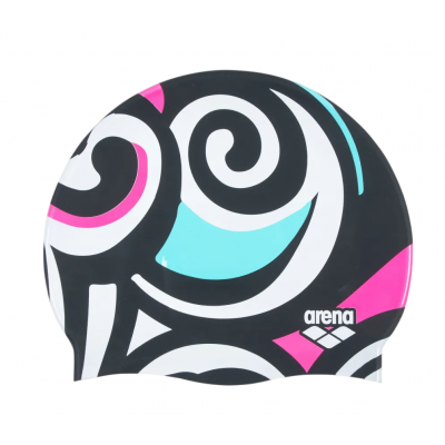 Шапочка для плавання Arena PRINT 2 (1E368-276) чорна