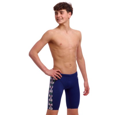 Плавки довгі джамери для плаванння Funky Trunks Boy's Sitting Duck Training Jammers (FTS003B72174) розмір 28 (12-13 років) каченя