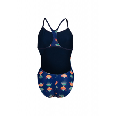 Женский купальник для плавания Arena desert vibes swimsuit booster navy (006638-750) размер 32 синий