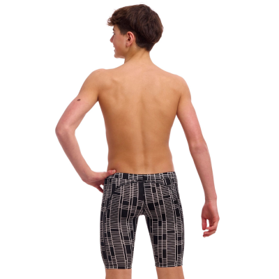 Дитячі плавки довгі джамери для плаванння Funky Trunks Boy's Up The Ladder Training Jammers (FTS003B71900) розмір 28 (12-13 років) чорні