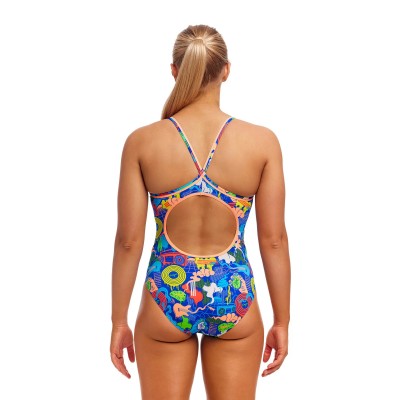 Женский купальник Funkita Ladies Diamond Back One Piece Blues Baby (FKS033L7178616) размер 16 синий