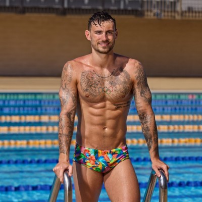 Мужские плавки Funky Trunks Men's Sidewinder Trunks Bright Birds (FTS015M71879) размер 32 розовые