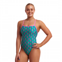 Женский купальник Funkita Ladies Strapped In One Piece Zip Zap (FKS034L72089) размер 10 голубой