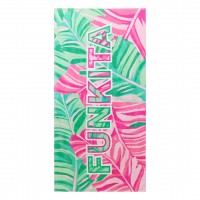 Рушник махровий Funkita Cotton Towel Tropic Palm (FS907208300) рожевий 80х160см