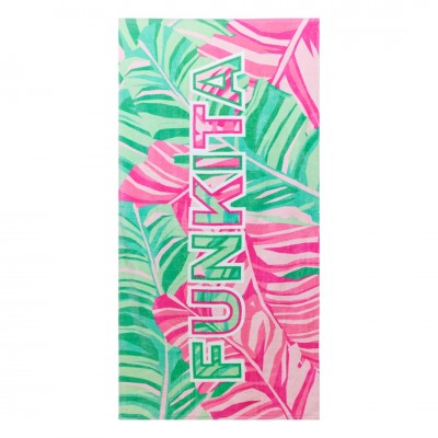 Рушник махровий Funkita Cotton Towel Tropic Palm (FS907208300) рожевий 80х160см