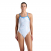 Жіночий купальник Arena AIRBRUSH SWIMSUIT CHALLENGE BACK (008598-810) розмір 38 білий