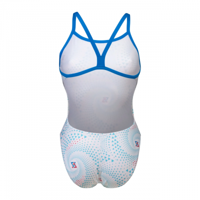 Жіночий купальник Arena AIRBRUSH SWIMSUIT CHALLENGE BACK (008598-810) розмір 38 білий