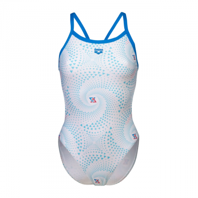 Жіночий купальник Arena AIRBRUSH SWIMSUIT CHALLENGE BACK (008598-810) розмір 38 білий