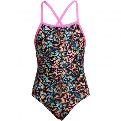 Дитячій купальник Funkita Girl's Strapped In One Piece Copper Cluster (FKS034G72149) розмір 14 рожевий