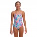 Дитячий спортивний купальник Funkita Girl's Tie Me Tight One Piece Tickle Pink (FKS036G72155) розмір 12 рожевий пір'я