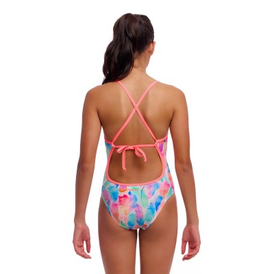 Дитячий спортивний купальник Funkita Girl's Tie Me Tight One Piece Tickle Pink (FKS036G72155) розмір 12 рожевий пір'я Дитячий спортивний купальник Funkita Girl's Tie Me Tight One Piece Tickle Pink (FKS036G72155) розмір 12 рожевий пір'я