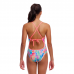 Дитячий спортивний купальник Funkita Girl's Tie Me Tight One Piece Tickle Pink (FKS036G72155) розмір 10 рожевий пір'я