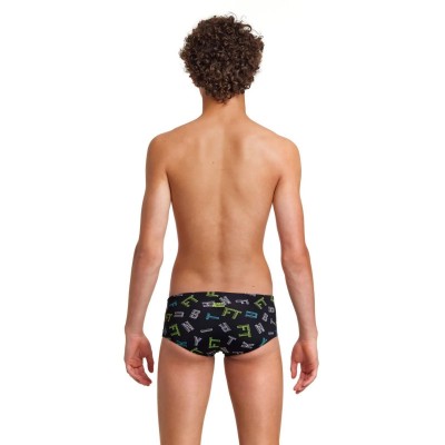 Дитячі плавки Funky Trunks Boy's Sidewinder Trunks FTed (FTS015B71400) розмір 24 (8-9 років) чорні