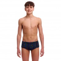 Дитячі плавки Funky Trunks Boy's Sidewinder Trunks Chomp Chomp (FTS015B72073) розмір 26 чорні