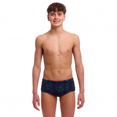 Дитячі плавки Funky Trunks Boy's Sidewinder Trunks Chomp Chomp (FTS015B72073) розмір 26 чорні