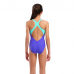Детский купальник для плавания Arena GRAPHIC SWIMSUIT V BACK (010407-880) размер 8-9 лет синий