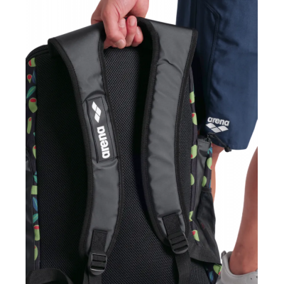 Рюкзак Arena SPIKY III BACKPACK 45 ALLOVER (006272-141) 45L чорний з оливками Рюкзак Arena SPIKY III BACKPACK 45 ALLOVER (006272-141) 45L чорний з оливками