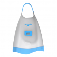 Ласти для плавання короткі із відкритою п'ятою Speedo DMC Elite FIN (8-00536201653) біло-блакитні розмір 39 (M)