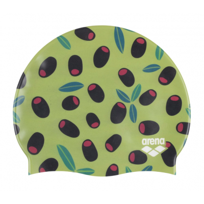Шапочка для плавания Arena HD CAP (005572-241) зеленый с оливками