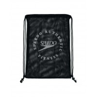 Сумка сітка для плавательного інвентарю Speedo PRINTED MESH BAG (8-1281314628) чорний 35 літрів