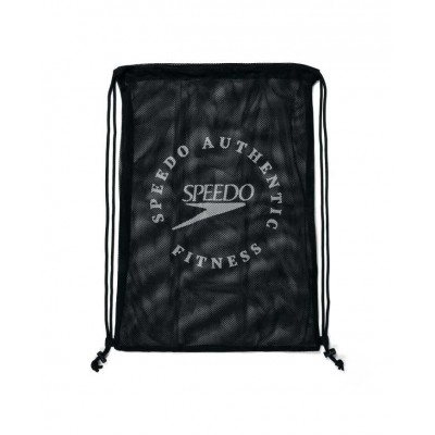 Сумка сітка для плавательного інвентарю Speedo PRINTED MESH BAG (8-1281314628) чорний 35 літрів