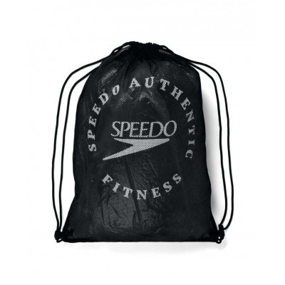 Сумка сітка для плавательного інвентарю Speedo PRINTED MESH BAG (8-1281314628) чорний 35 літрів