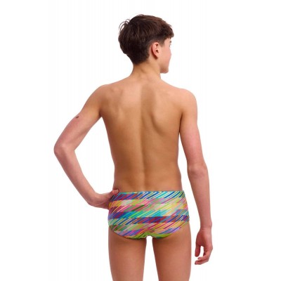 Дитячі плавки Funky Trunks Boy's Sidewinder Trunks Static Stack (FTS015B72069) розмір 24 (8-9 років)