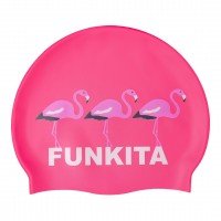 Шапочка для плавання Funkita Silicone Swimming Cap Flaming Go Gos (FS997230500) рожева з фламінго