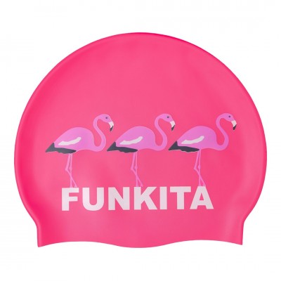 Шапочка для плавання Funkita Silicone Swimming Cap Flaming Go Gos (FS997230500) рожева з фламінго