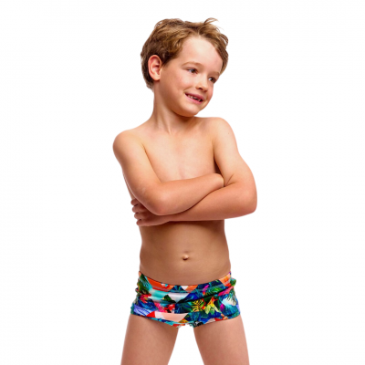 Дитячі плавки Funky Trunks Toddler Boy's Printed Trunks Palm Prism (FTS002B72297) розмір (4 роки) сині