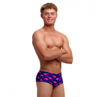 Дитячі плавки Funky Trunks Boy's Sidewinder Trunks Flocked Up (FTS015B72303) розмір 26 (10-11 років) фіолетові